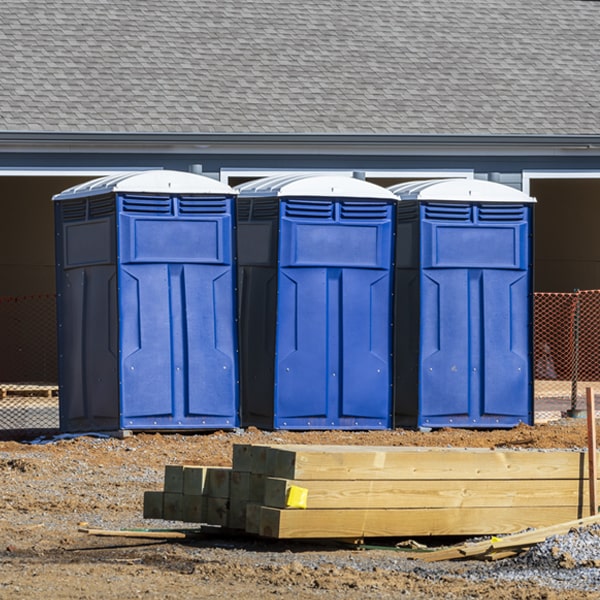 what is the maximum capacity for a single porta potty in Oxford ID